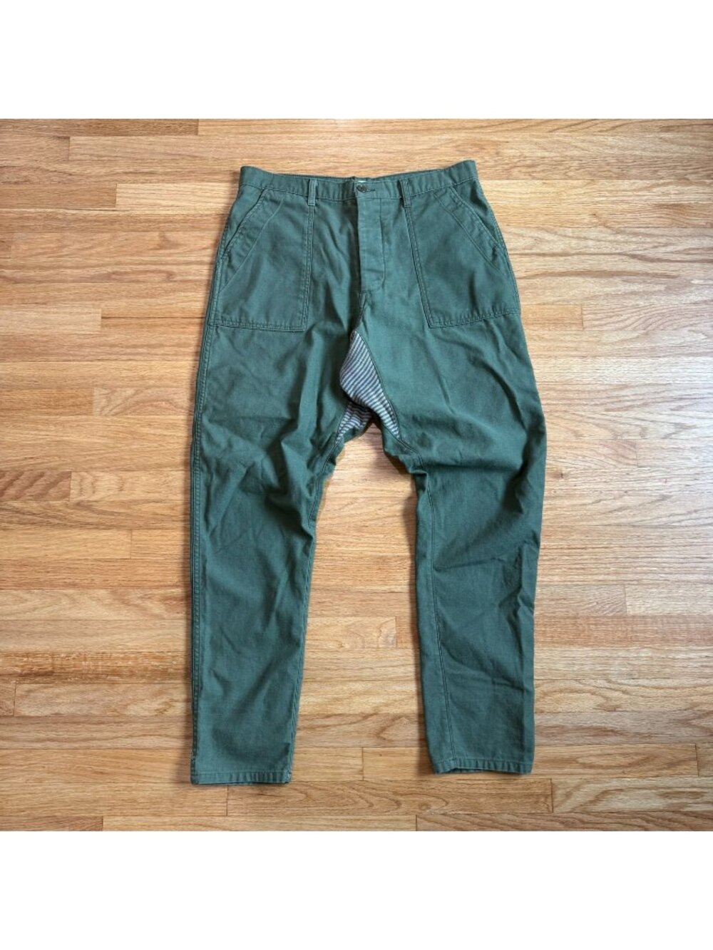 RTH OG 107 Cotton Sateen Modified Olive Fatigue Trousers 36/33